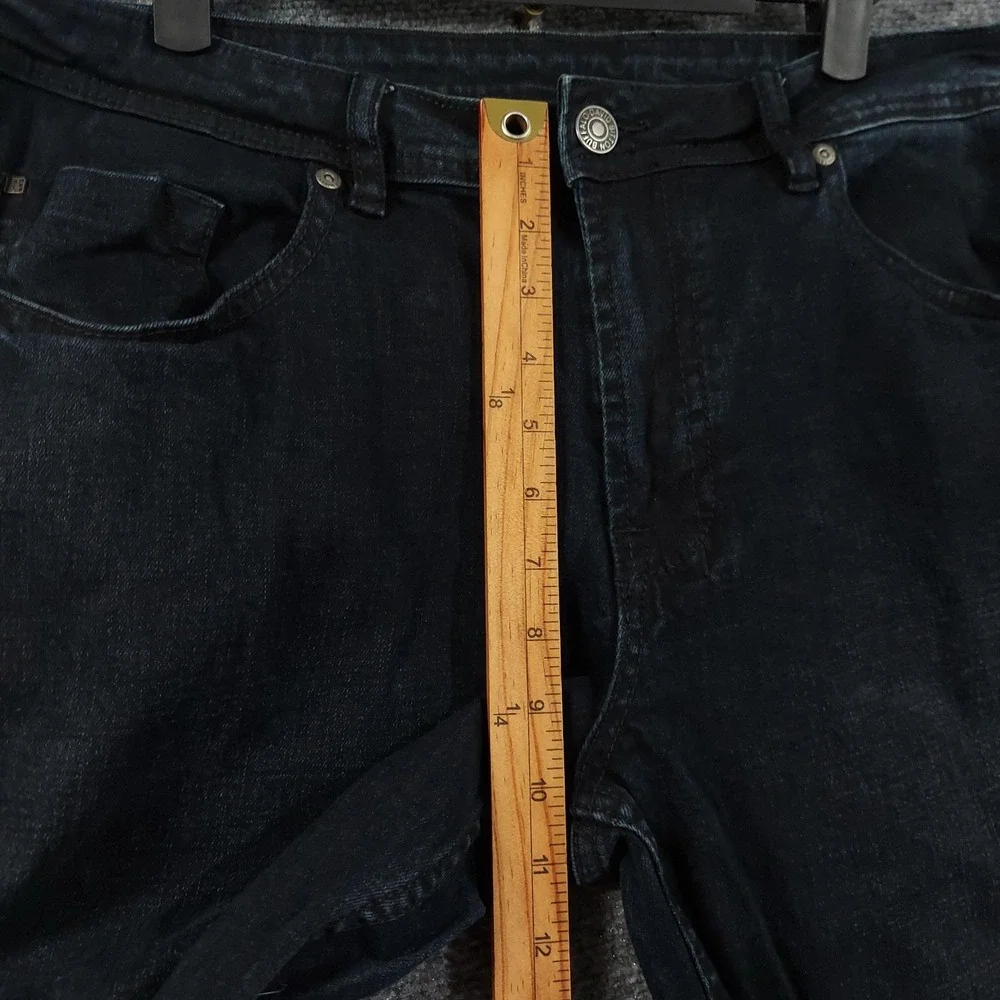 Buffalo David Bitton Jackson-X Jeans Mens Fits 36x31 Blue Dark Straight Denim
